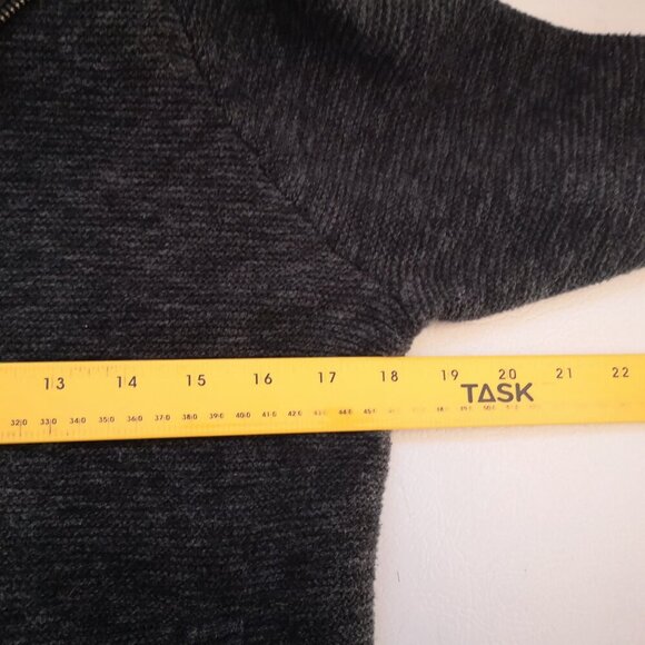 American Eagle Men's Size XS Full Zip Dark Grey Sweater - Picture 11 of 13